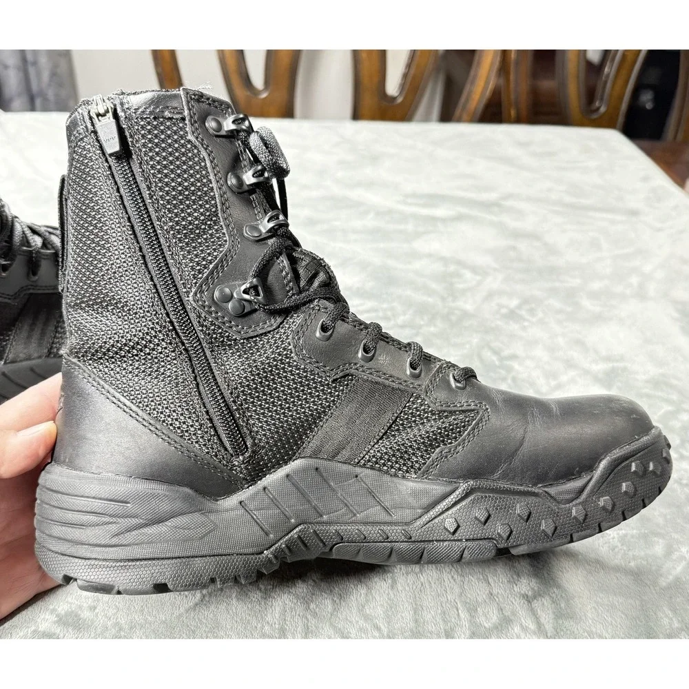 Danner Scorch Side Zip 8 Boots Mens Size‎ 10.5 Black Tactical Combat Waterproof